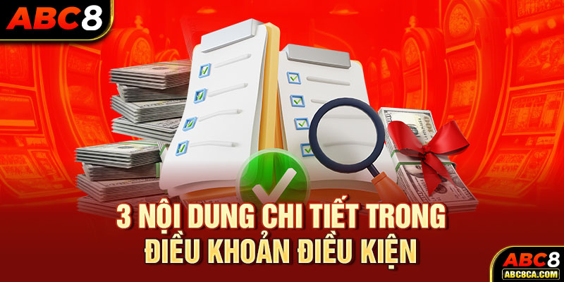 3 nội dung chi tiết trong điều khoản điều kiện